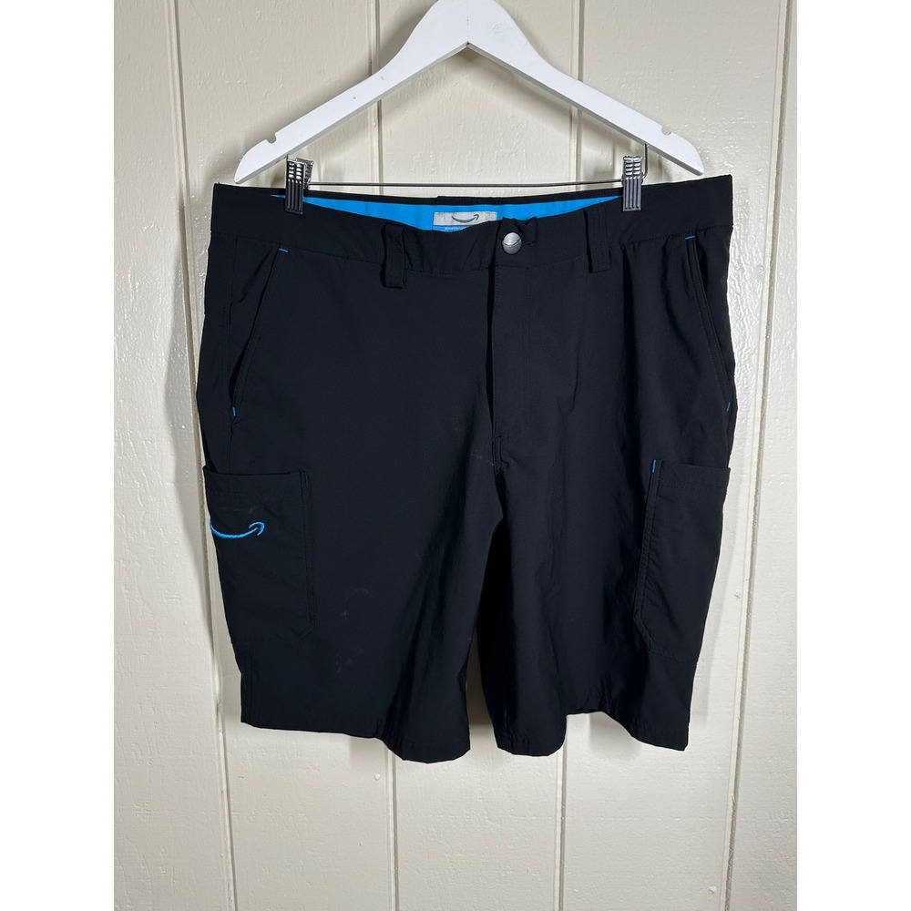 Amazon Cargo Shorts Mens XL Black Luly Yang Delivery Uniform Utility Workwear